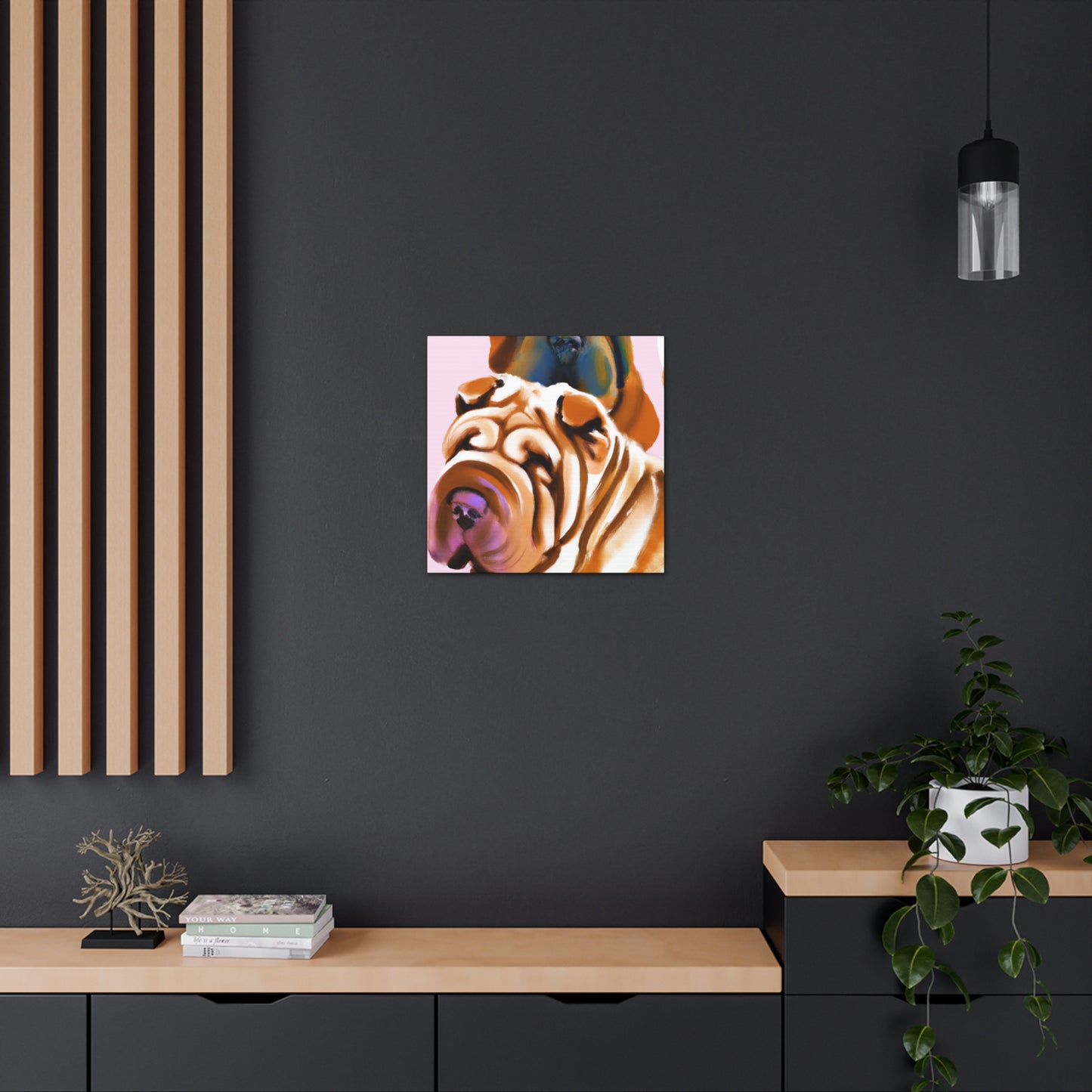 "Shar Pei Expressionism" - Canvas