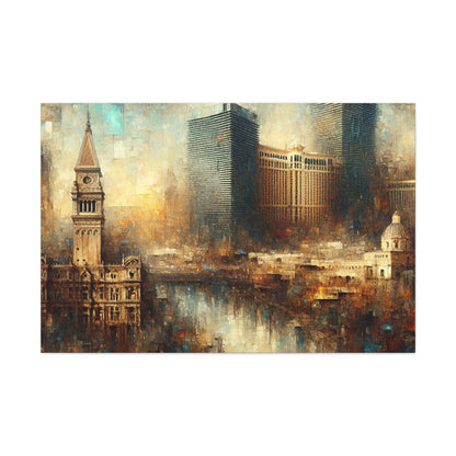 "Steam City Mirage Majesty" - Canvas