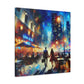 Romantic Evening Stroll - Canvas