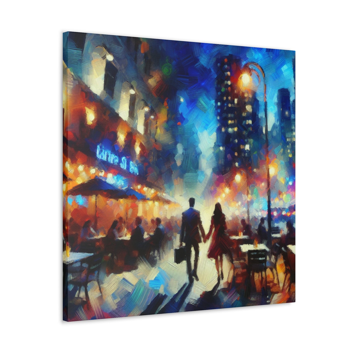 Romantic Evening Stroll - Canvas