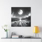 Lunar Revelry Unfolding - Canvas