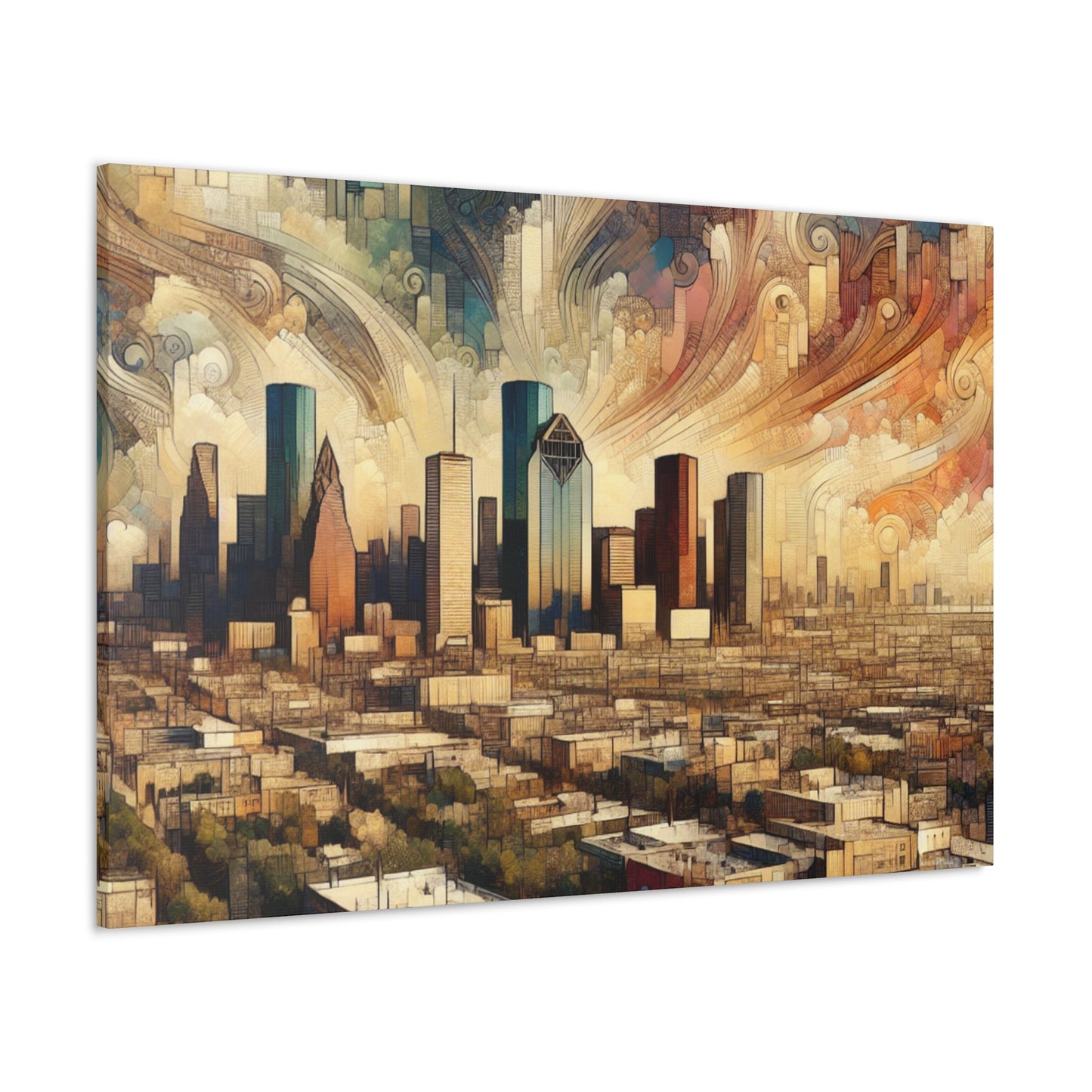 Majestic Houston Vignette - Canvas