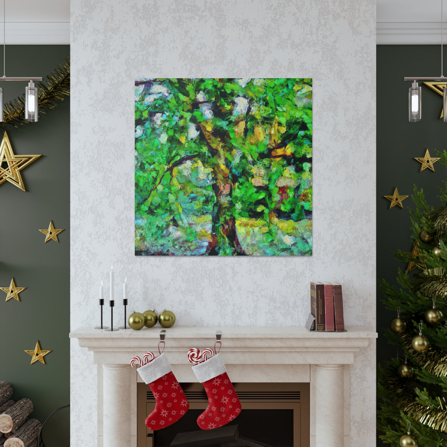 Oak Tree in Abstraction - Canvas