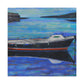 "Boats at Dawn Illustration" - Canvas