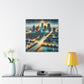 Soulful Cityscape Mosaic - Canvas