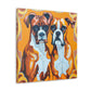 "Boxers in Motion Blur" - Canvas