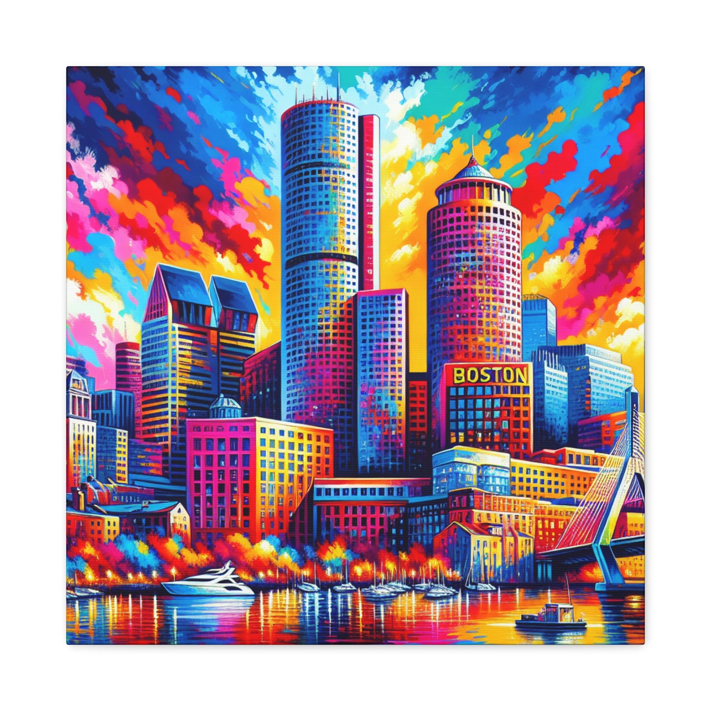 "The Boston Echo Reverberates" - Canvas