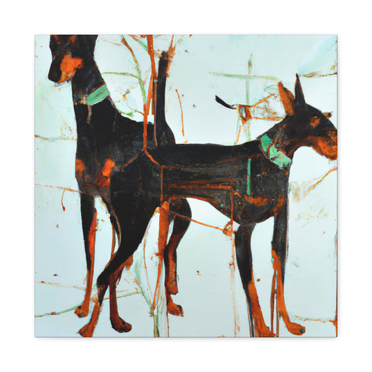 "Doberman Pinscher Odyssey" - Canvas