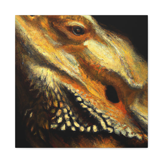 "Reptilian Realism Study" - Canvas