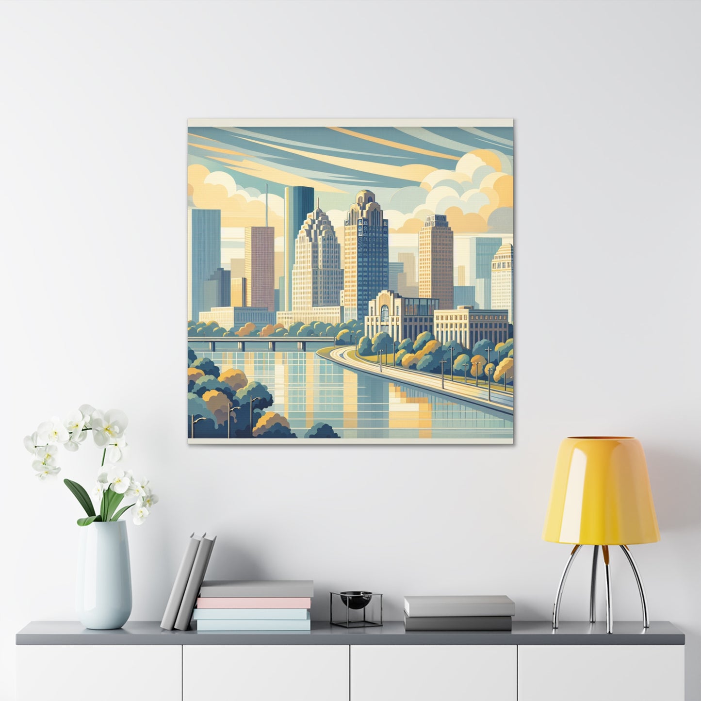 "Urban Dreams Unveiled" - Canvas