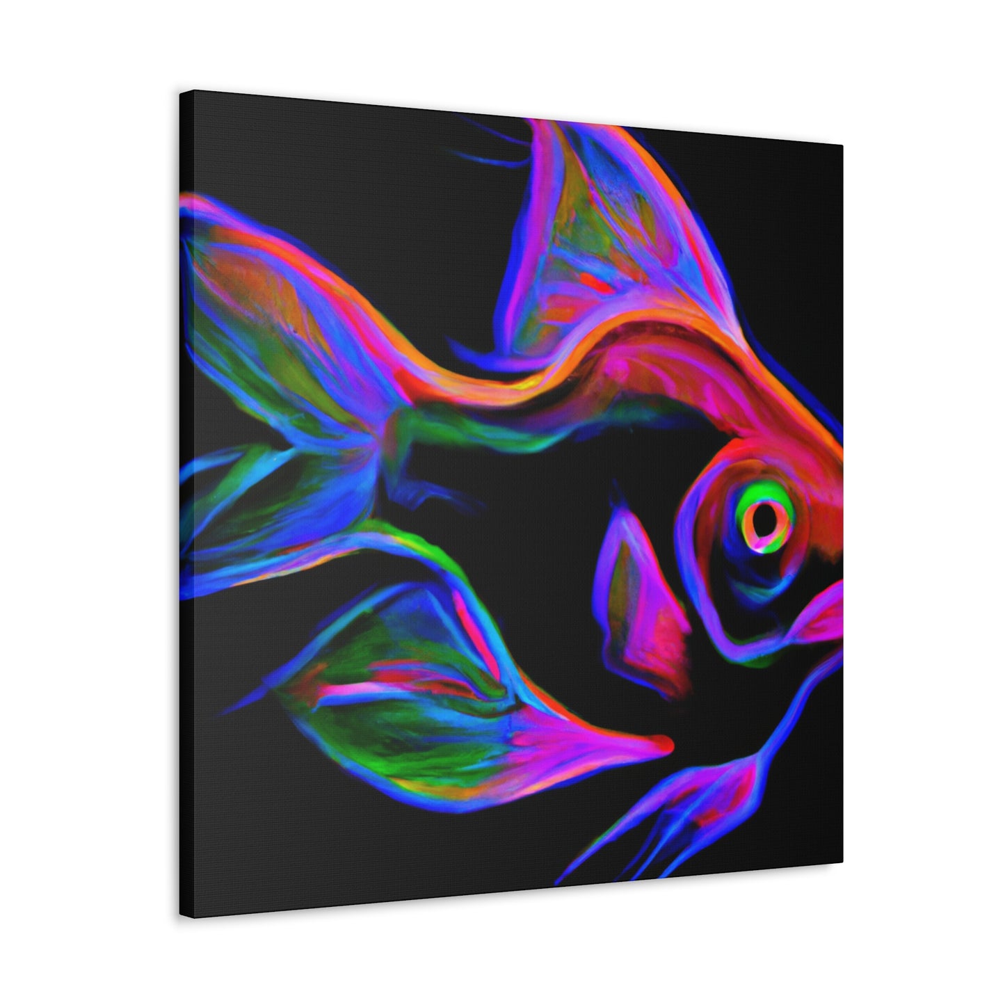 Bright Neon Tetra Glow - Canvas