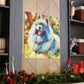 "Keeshond in Impressionism" - Canvas