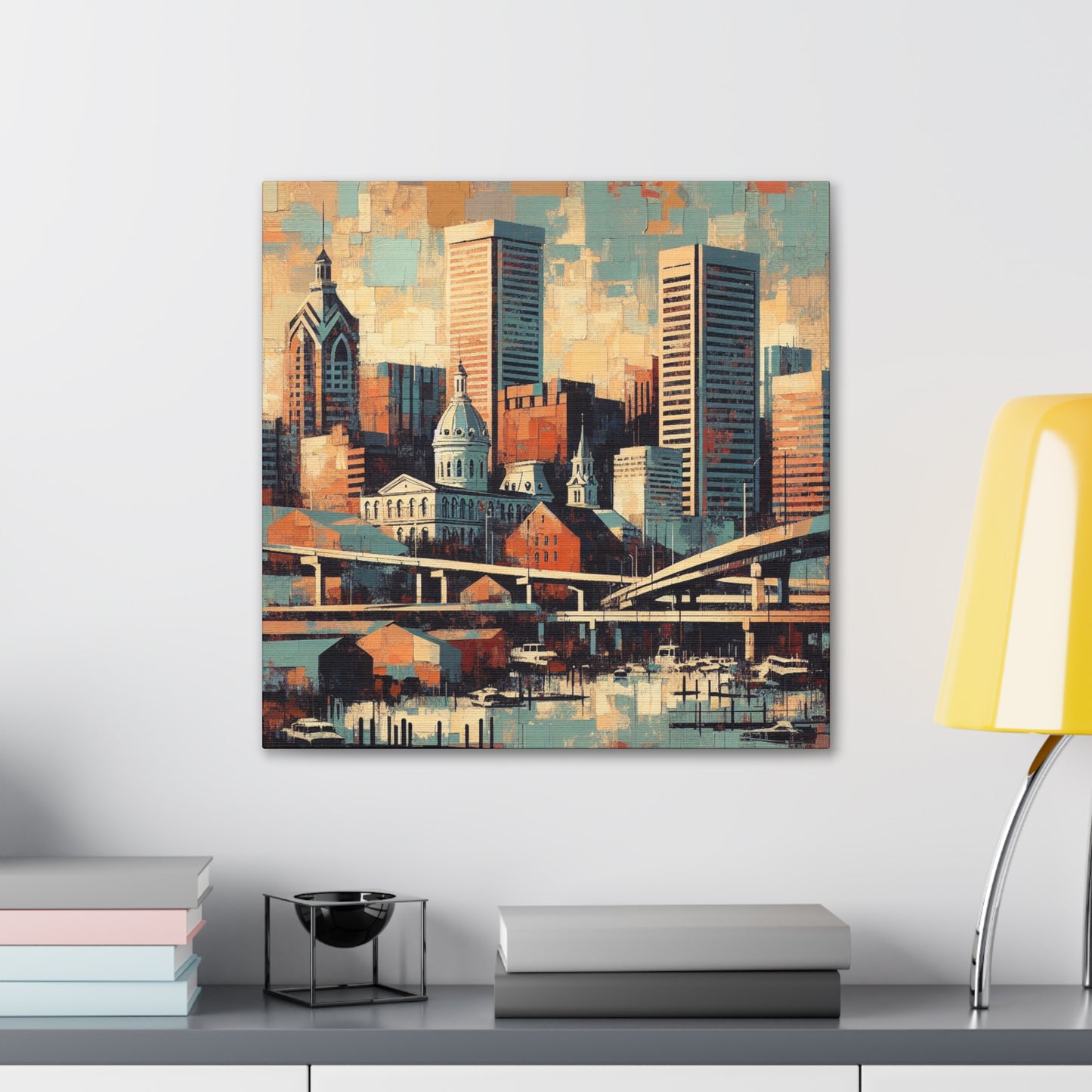 "Harbor City Vibrations" - Canvas