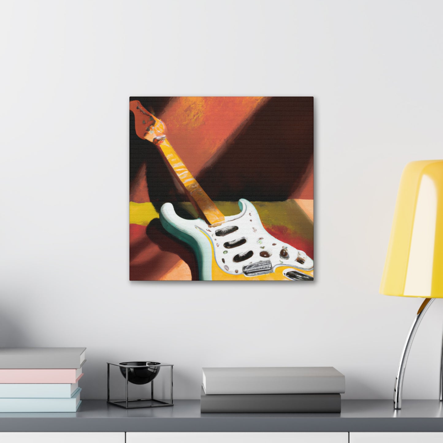 "Fender's Jazz Deco" - Canvas