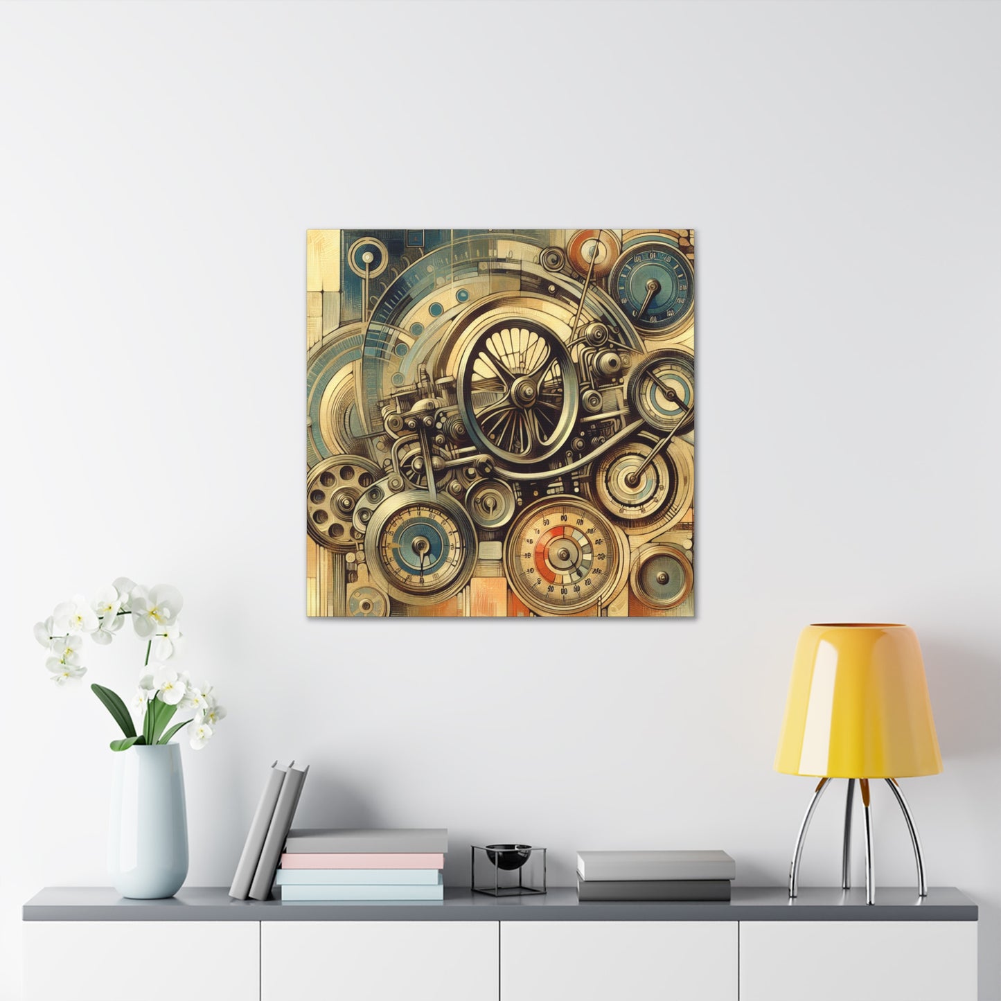 "Whirling Gauges of Velocity" - Canvas