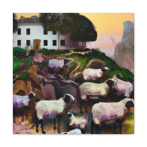 "Sheep in Art Deco" - Canvas