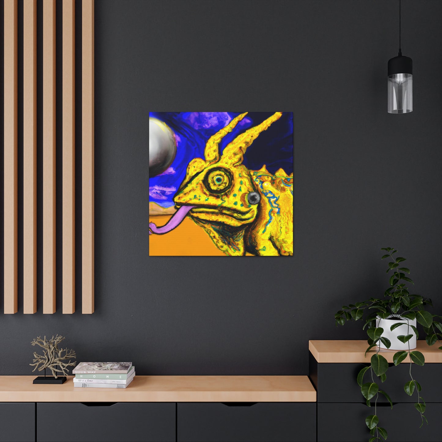 "Horned Lizard Fantasy Dream" - Canvas