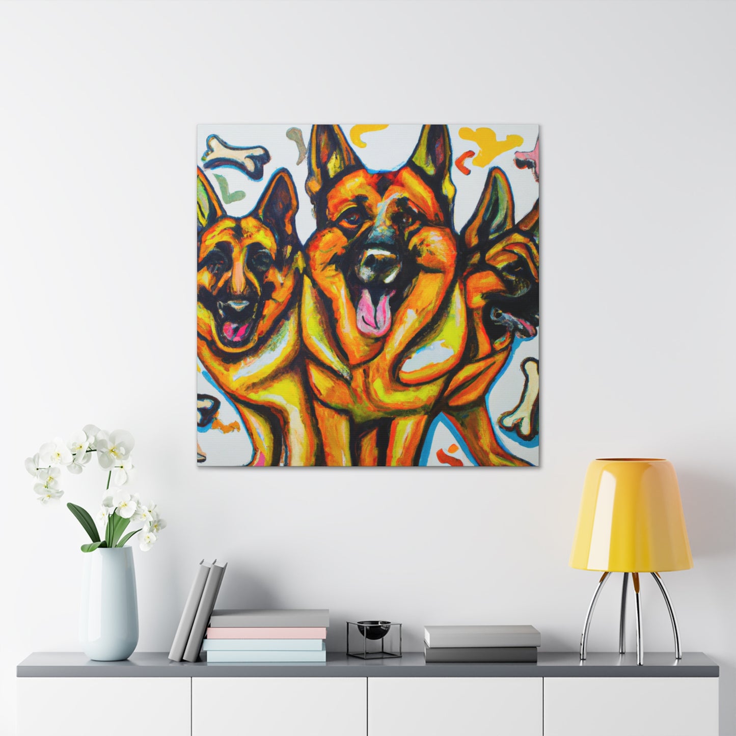 Faithful Guardian Shepherd - Canvas