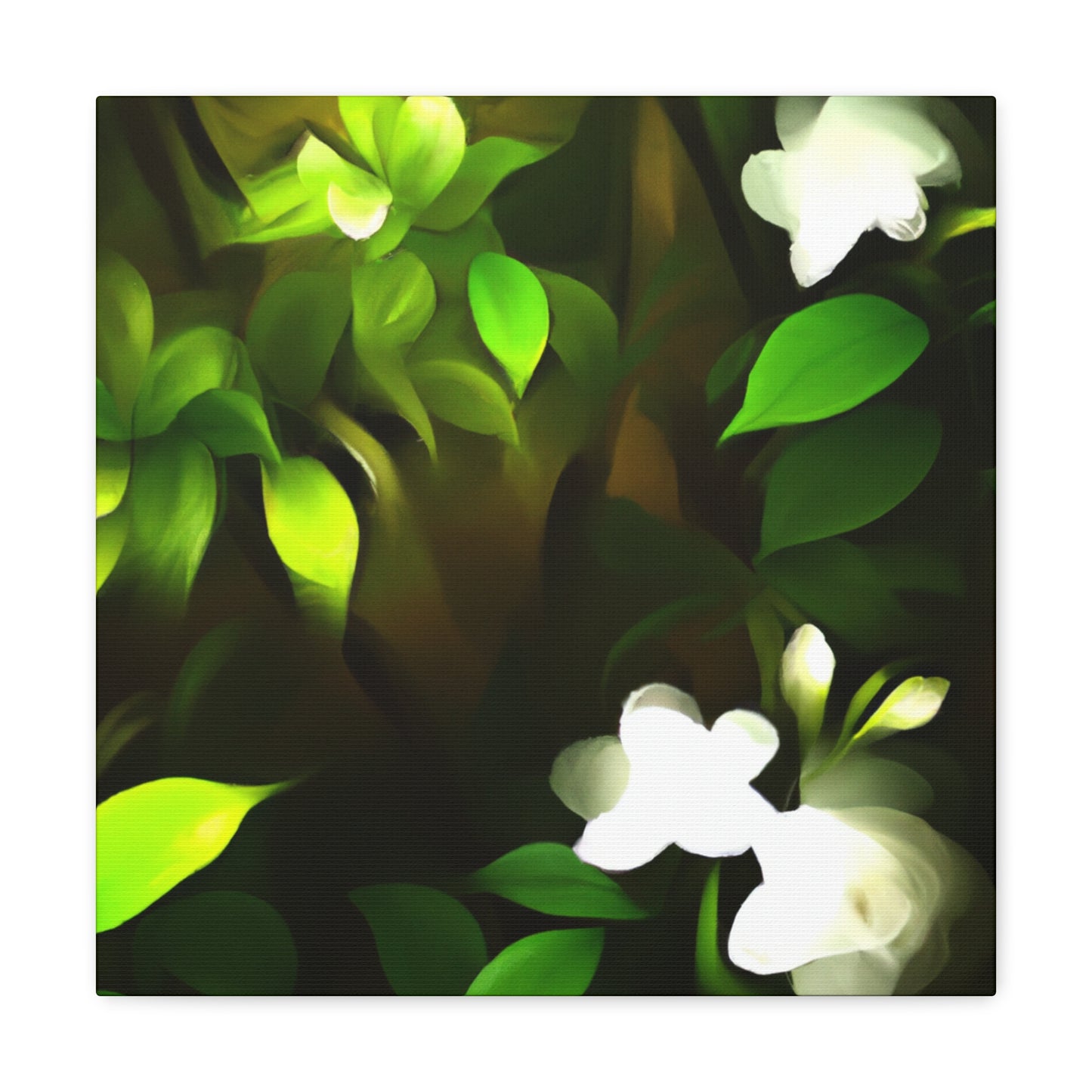 Enchanting Gardenia Bliss - Canvas