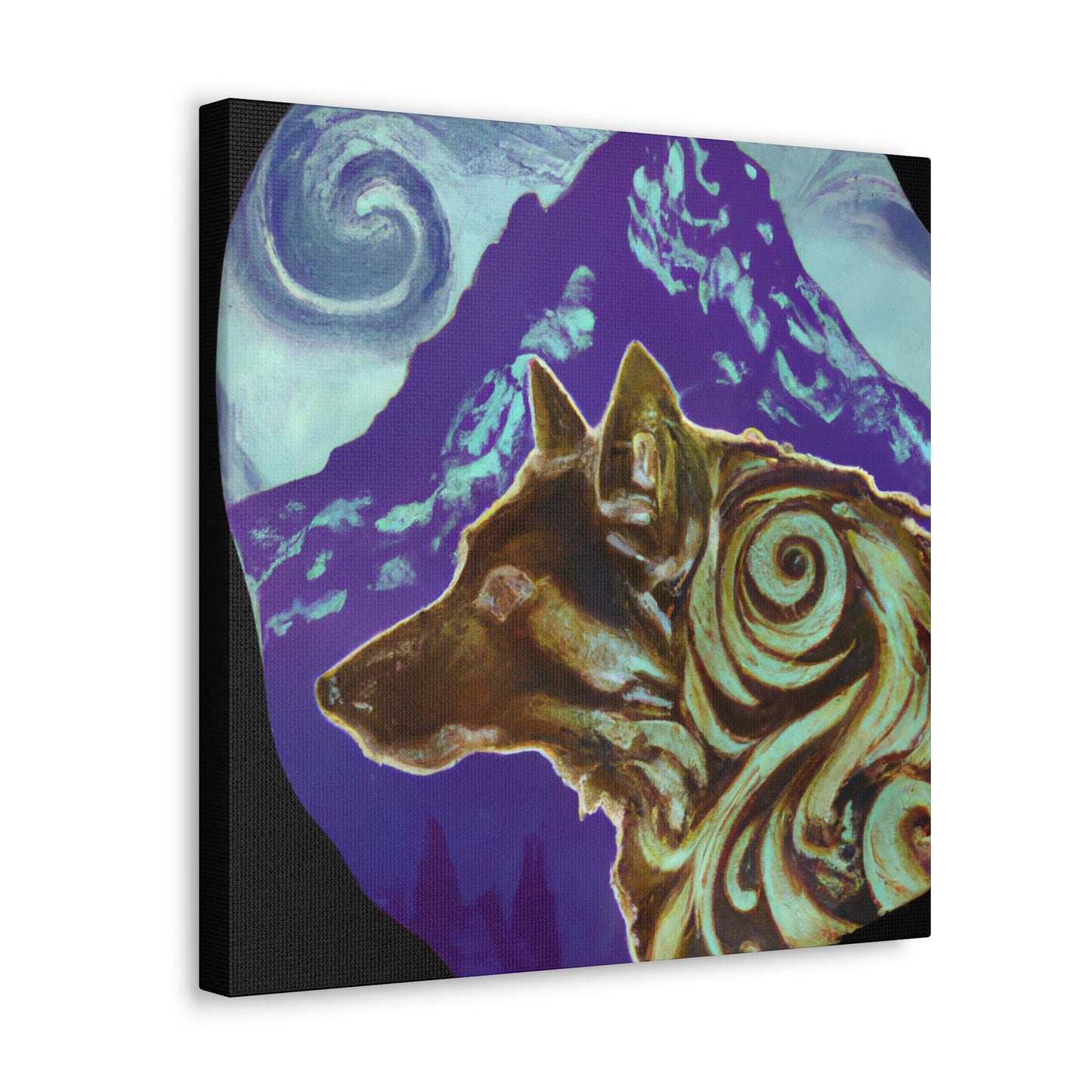 "The Wolf's Beauty Rising" - Canvas