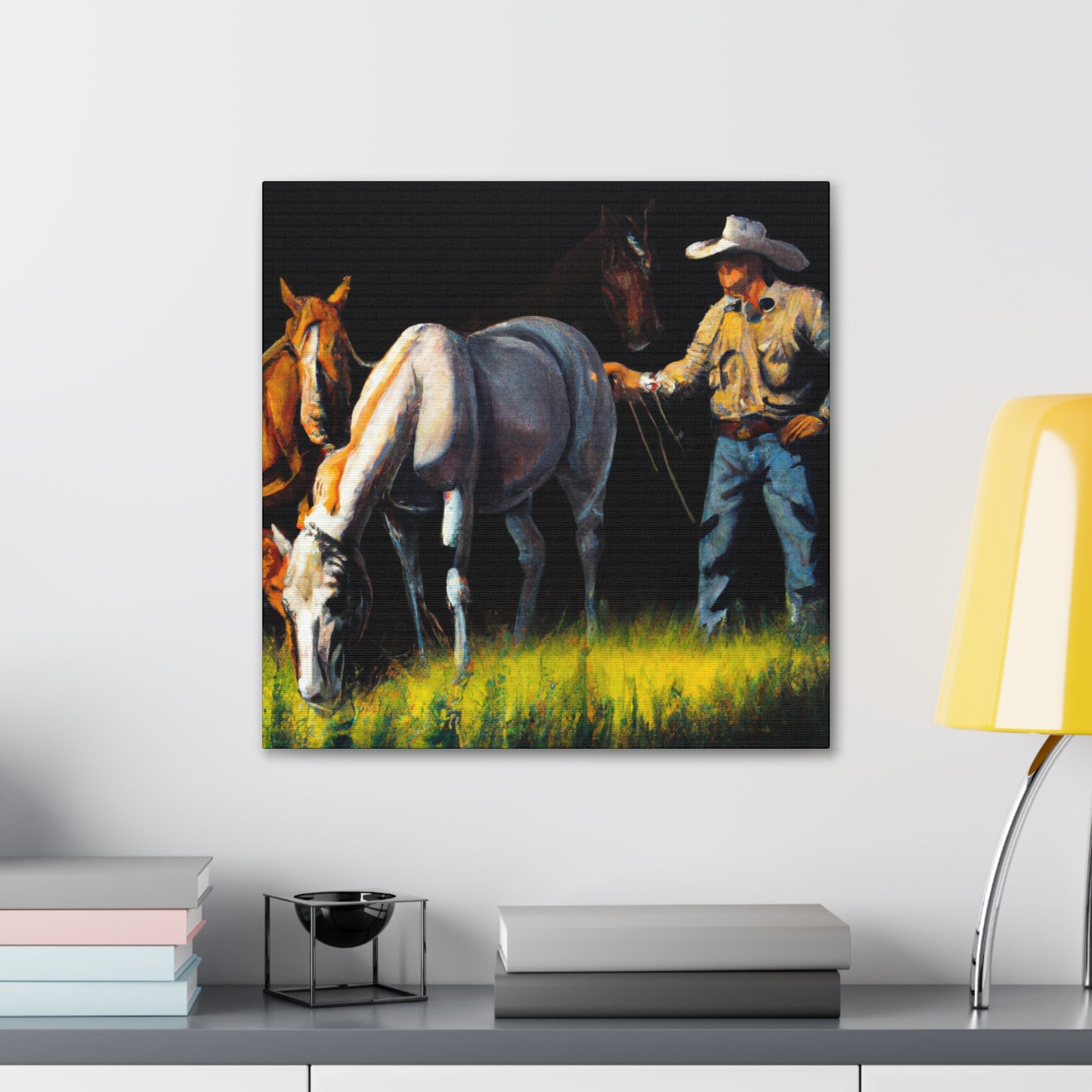 "Horses in Repose" - Canvas