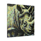 Indian Rhinoceros Impressionism - Canvas