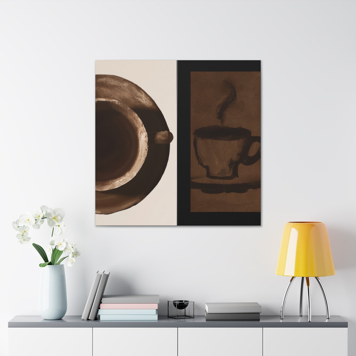 Cup of Coffee Delight - Canvas