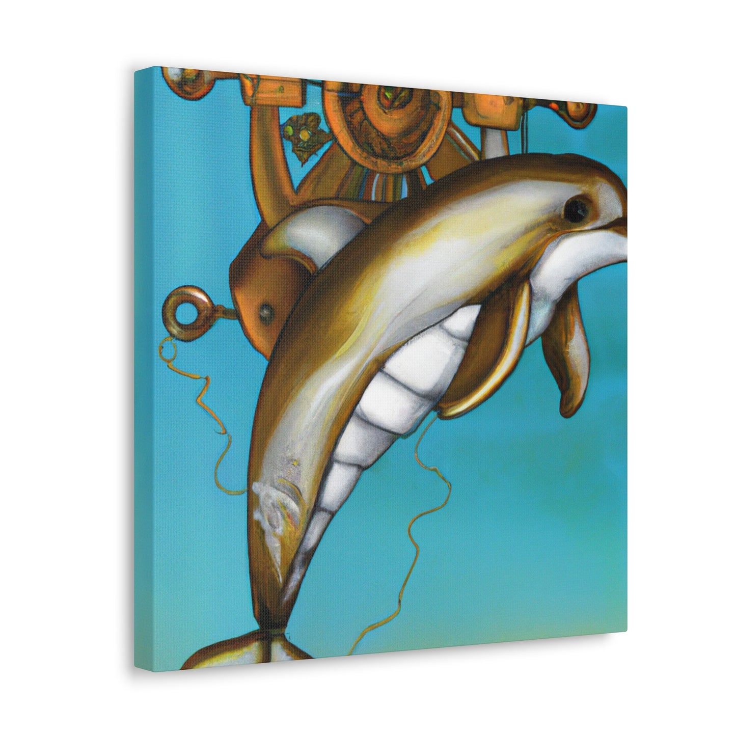 "Dolphin in Steam-Time" - Canvas