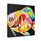 "Killifish Art Deco Dream" - Canvas