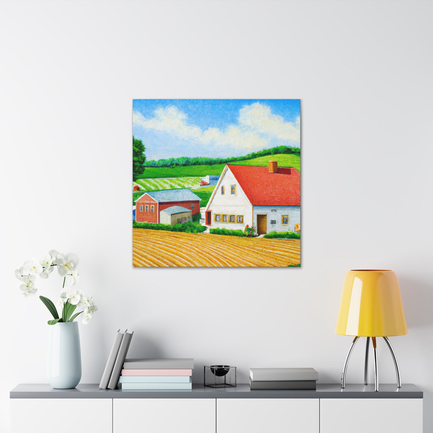 Farmhouse in Sunrise' - Canvas