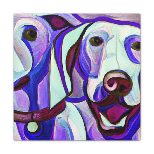 "Weimaraner on Canvas" - Canvas