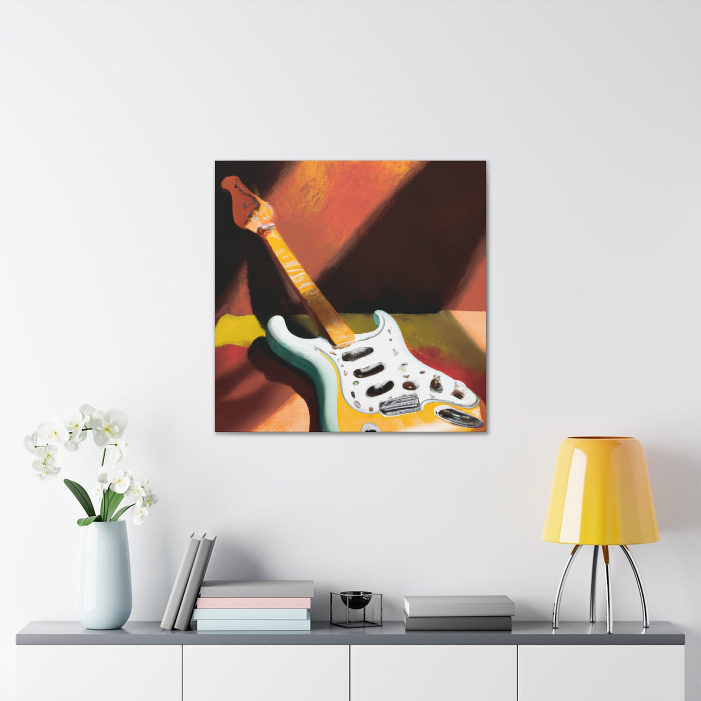 "Fender's Jazz Deco" - Canvas