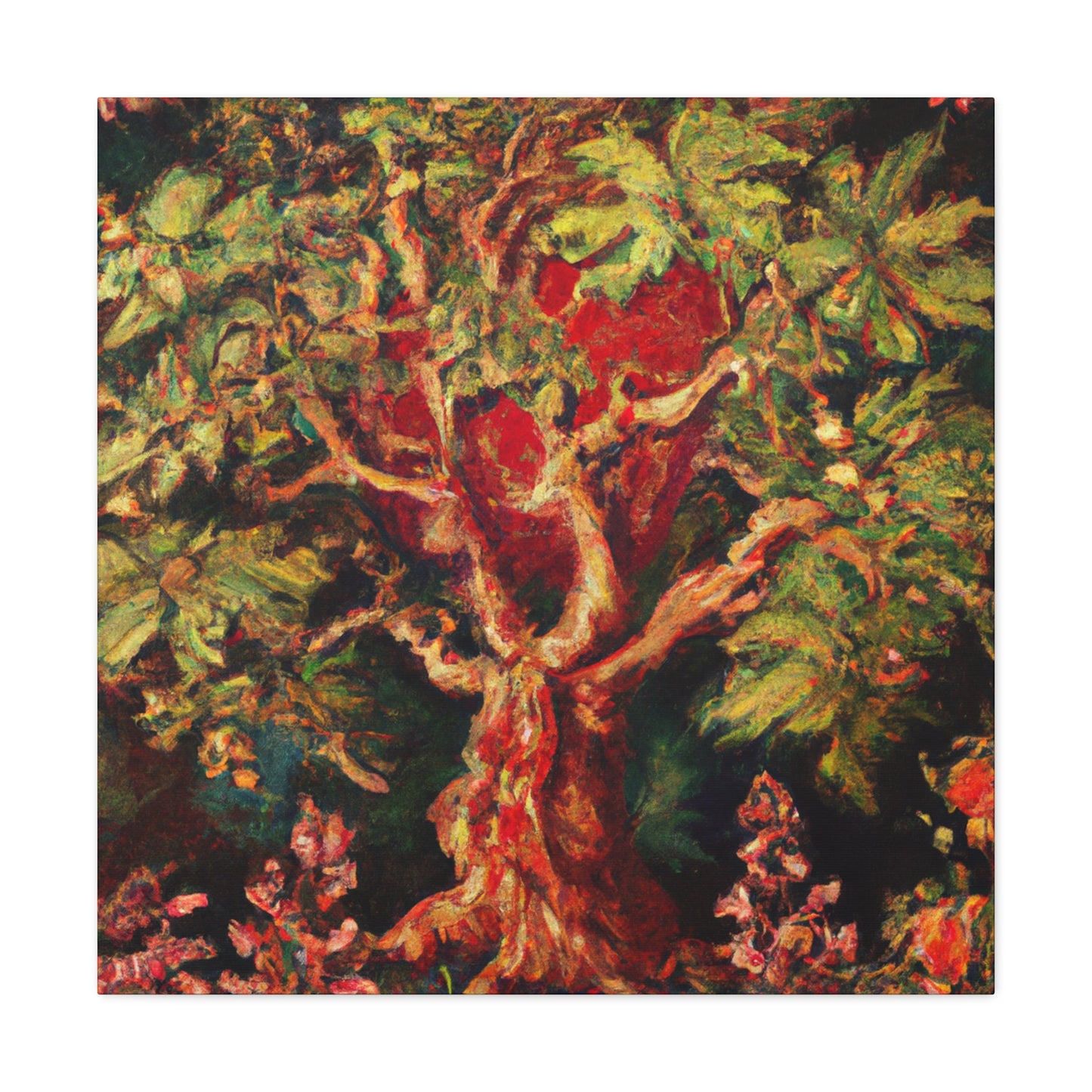 "Oak of Grandeur Hushed" - Canvas