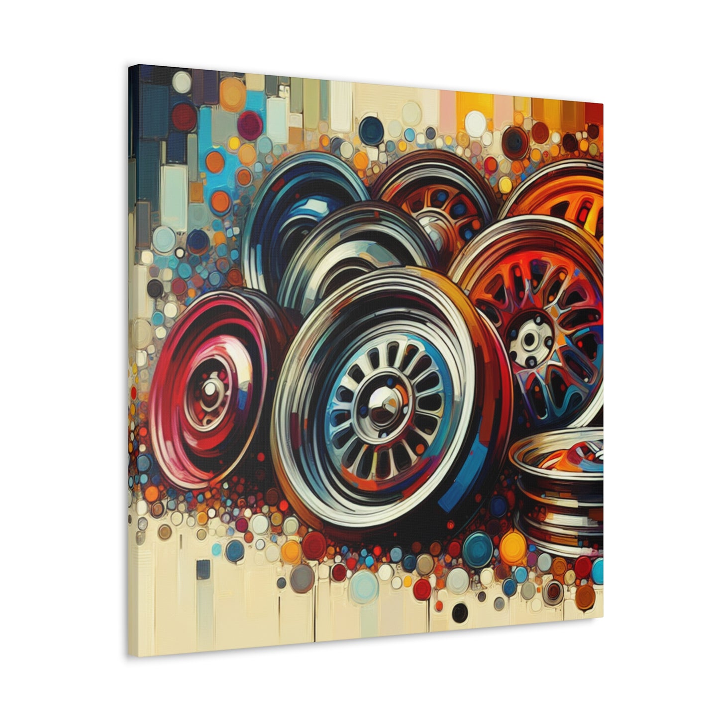 Chrome Symphony Hubcaps - Canvas