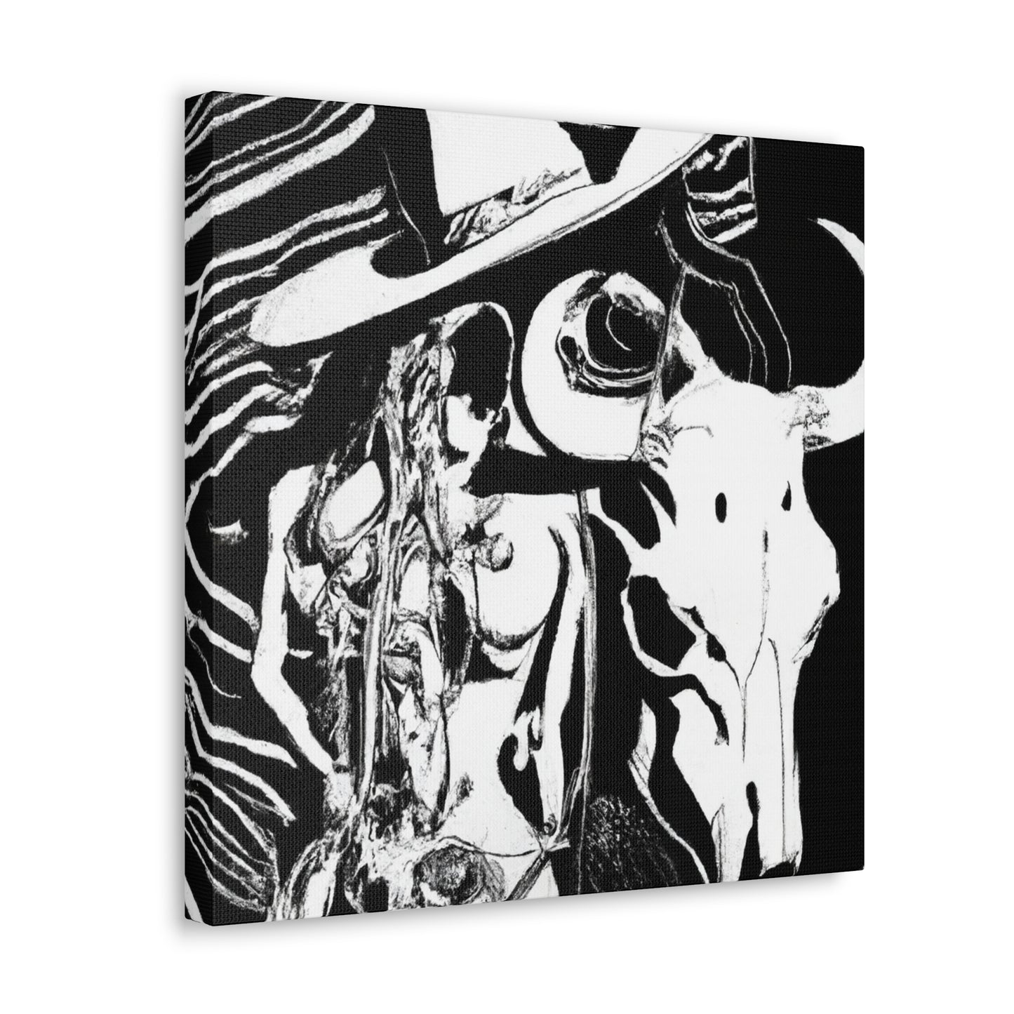 "Cow Skull Transcendence" - Canvas