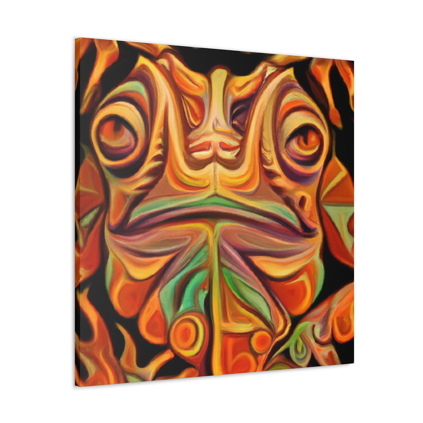 "Horned Lizard Monumental Deco" - Canvas