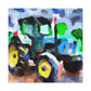 Tractor Abstract Expressionism - Canvas