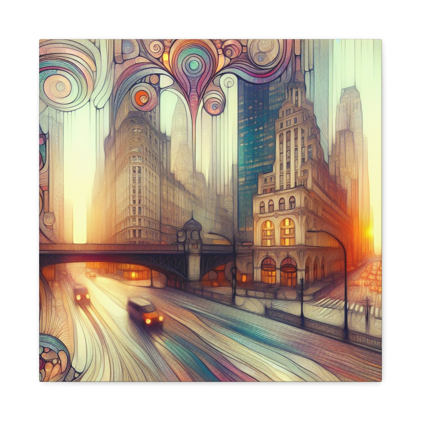 City of Gilded Dreams - Canvas