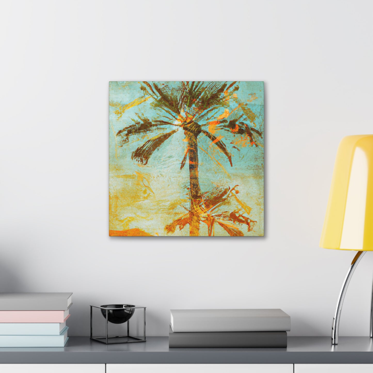 "Palm Trees at Sunset" - Canvas