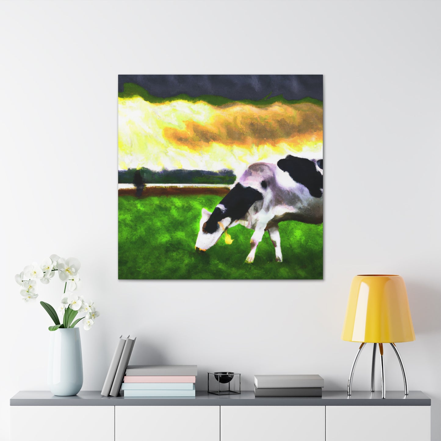 Milky Moo's Majesty - Canvas