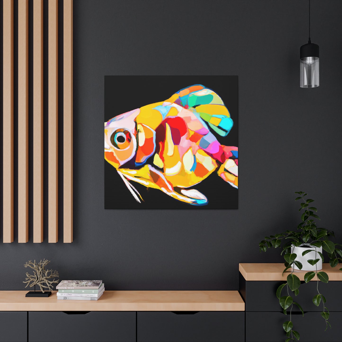 "Killifish Art Deco Dream" - Canvas