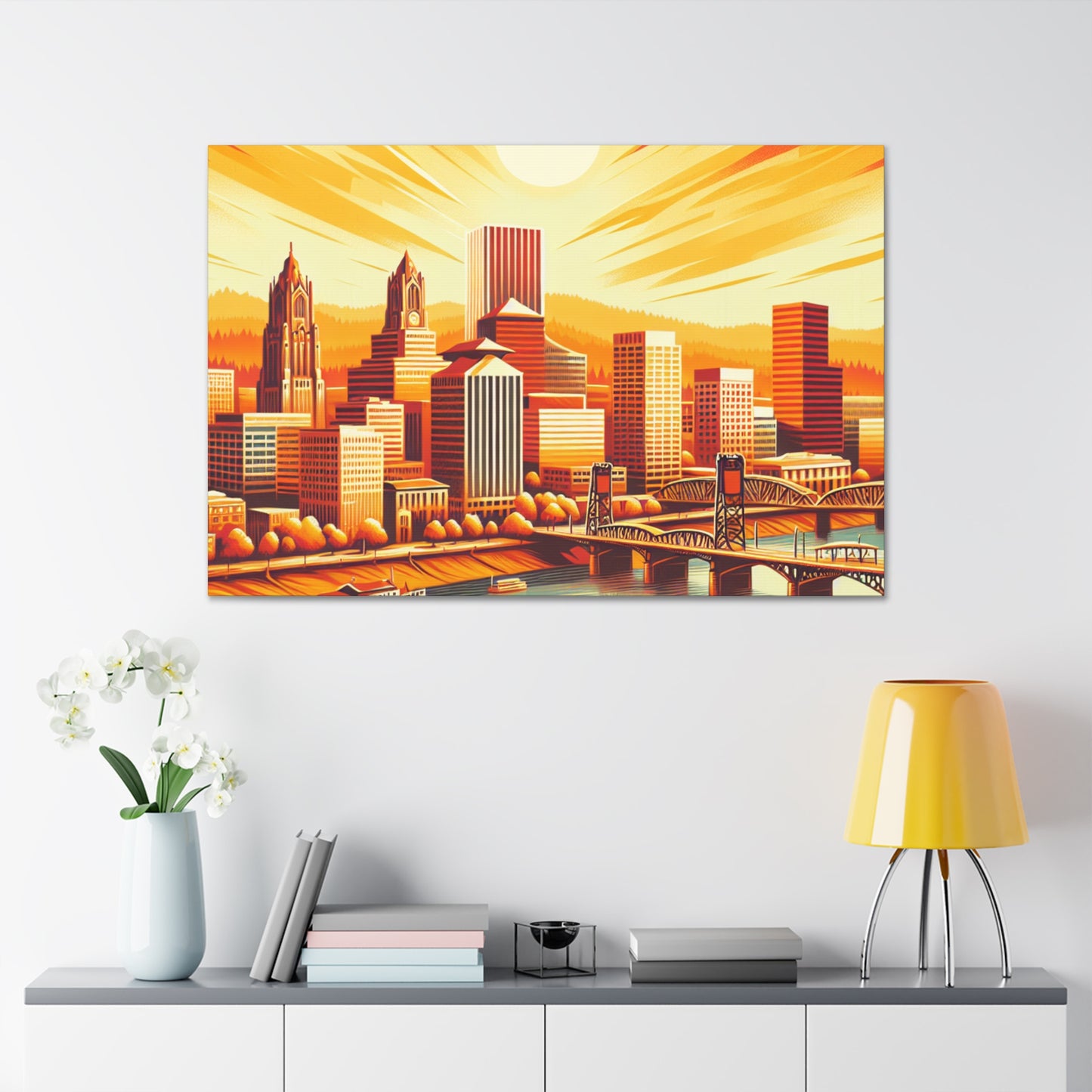 "Enchanting Vistas of Portland" - Canvas