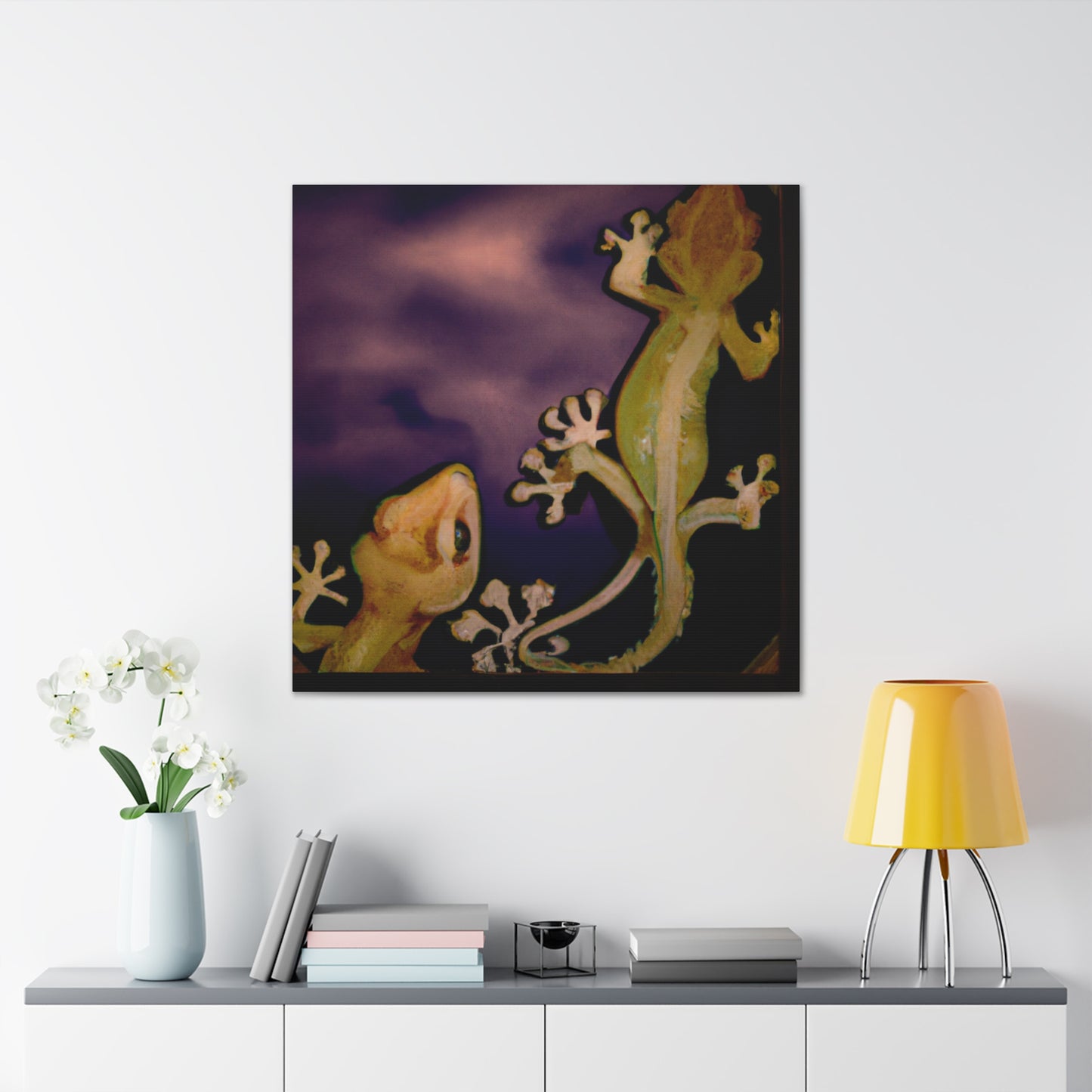 "Crested Gecko Celestial Beauty" - Canvas