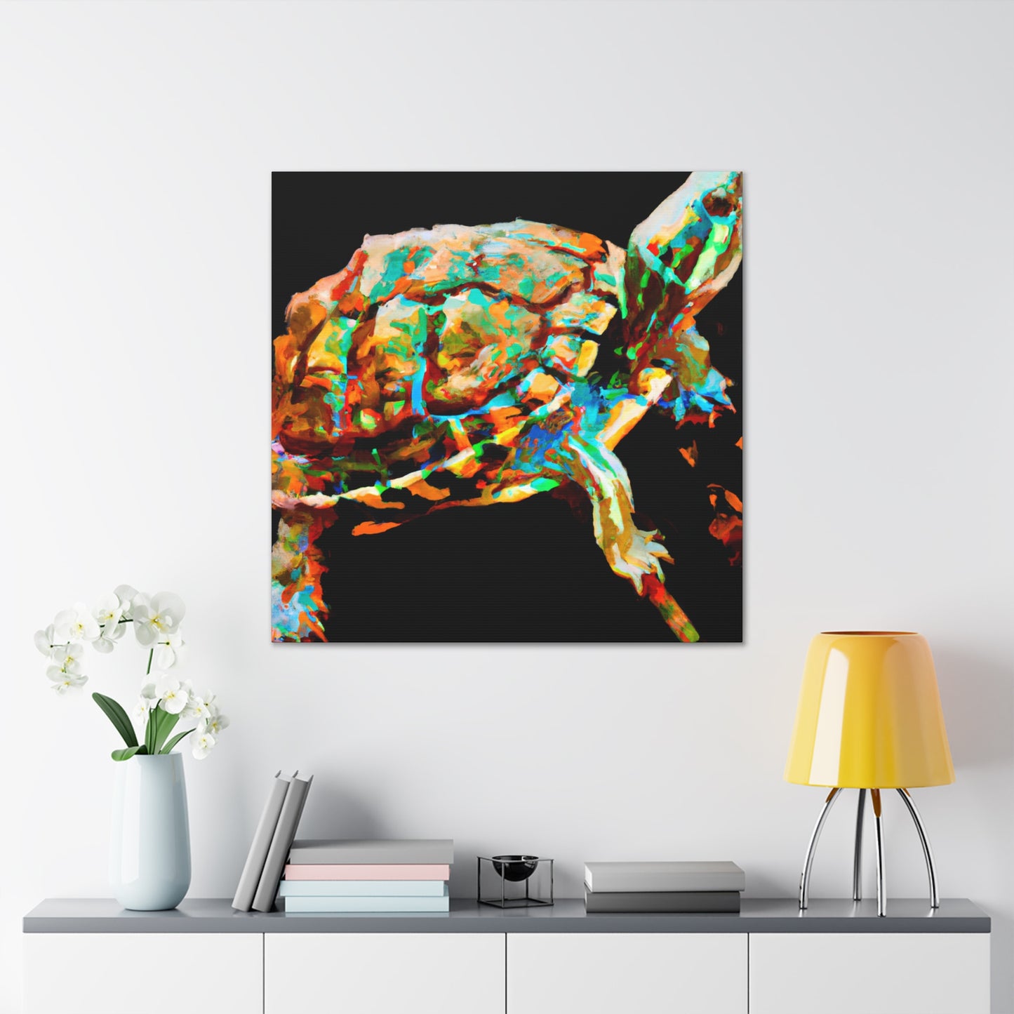 "Box Turtle Dreamscape" - Canvas