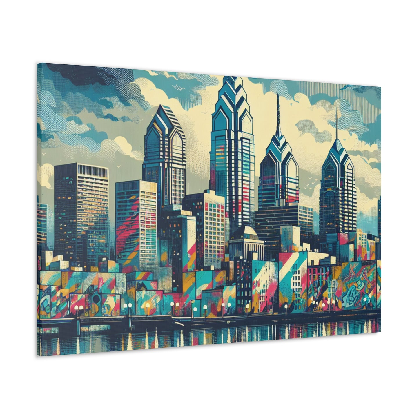 "Gritty Urbanscape Revival" - Canvas