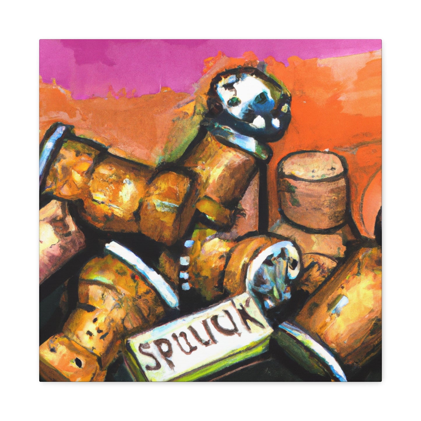 "Corking Steampunk Bruiser" - Canvas