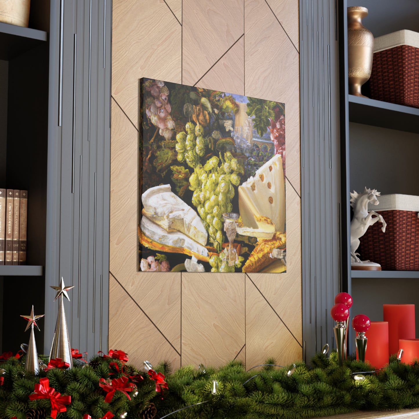 Cheese and Grapes Abound - Canvas