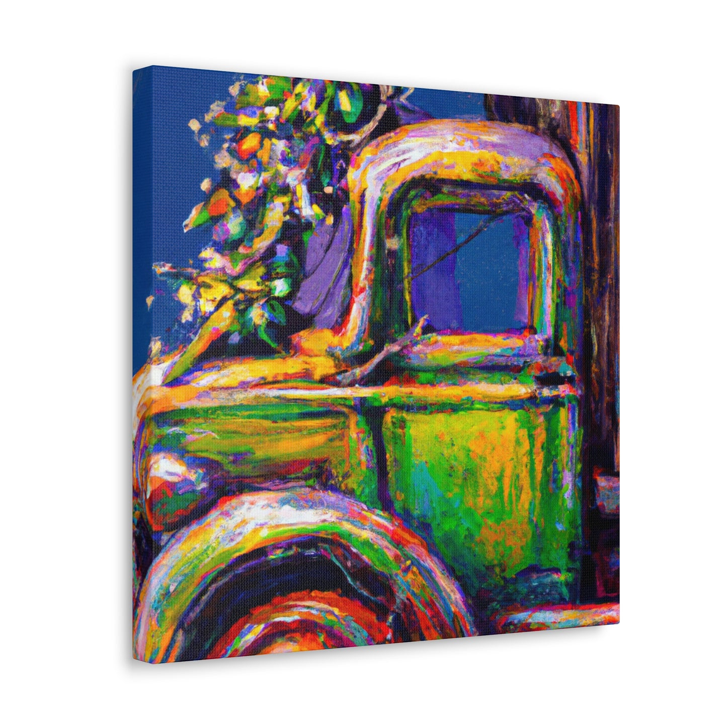 "Yuletide Delivery Wagon" - Canvas