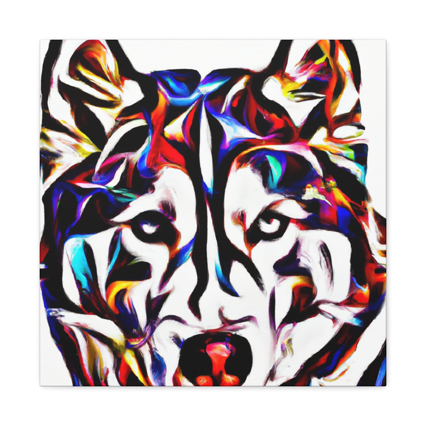 "Snowy Husky Majesty" - Canvas