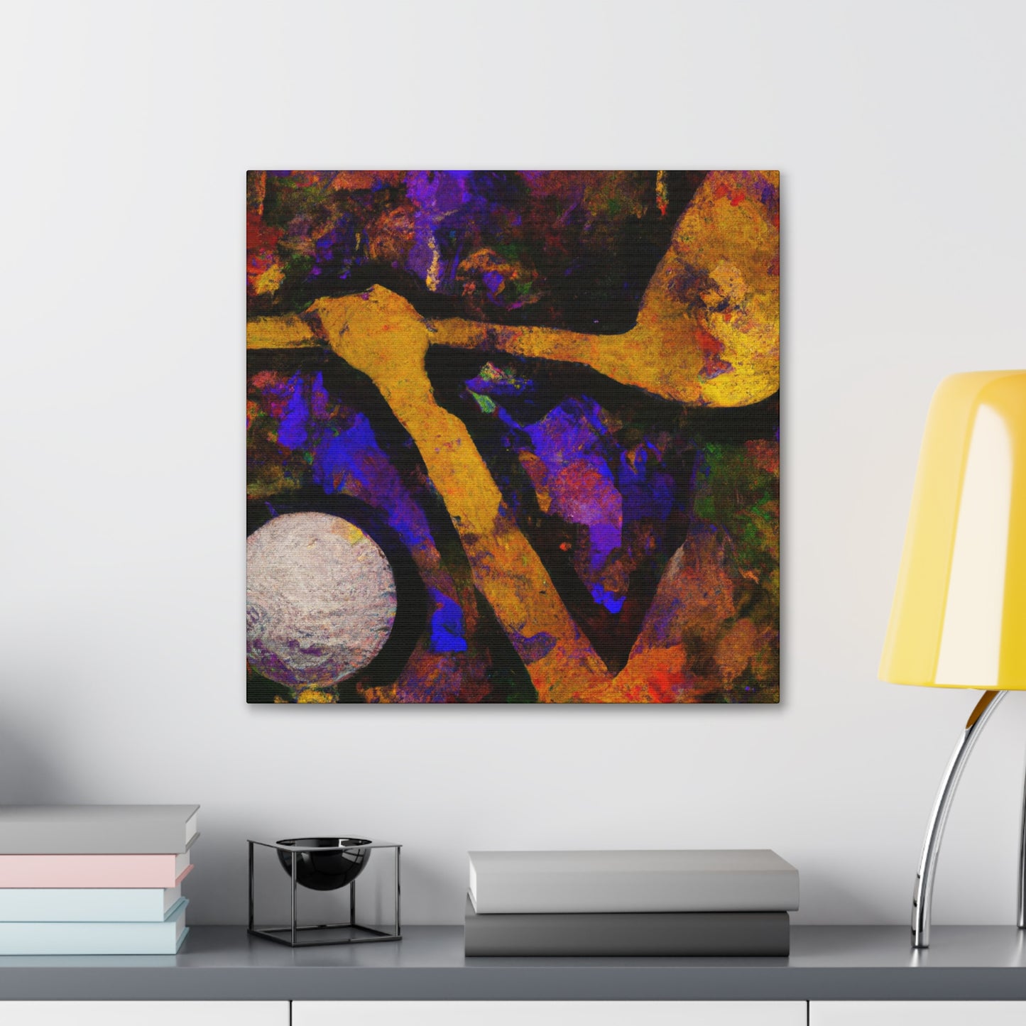 Golfing in Abstraction - Canvas